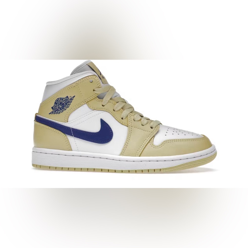 WMNS AIR JORDAN 1 MID 
lemon wash/lapis- white 
US-8